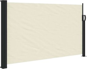 vidaXL Σκίαστρο Πλαϊνό Συρόμενο Κρεμ 120 x 600 εκ.