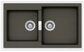 Schock Cristalite Manhattan 30290 Asphalt Ένθετος Νεροχύτης 86x50cm