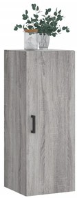 vidaXL Ντουλάπι Τοίχου Γκρι Sonoma 34,5 x 34 x 90 εκ.