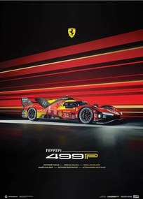 Εκτύπωση τέχνης Ferrari 499P - 2024, Automobilist