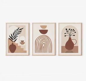 Πίνακας Rendala pakoworld τρίπτυχος με ψηφιακή εκτύπωση και πλαίσιο 33x1.5x48εκ