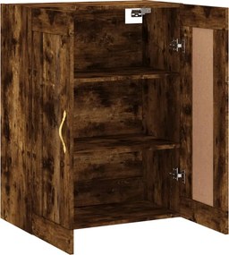 vidaXL Ντουλάπι Τοίχου Καπνιστή Δρυς 69,5 x 34 x 90 εκ. Επεξεργ. Ξύλο