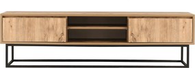 Έπιπλο Τηλεόρασης Μαύρο / Πεύκο CECLA 140x40x50