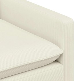 vidaXL Σετ Καναπέ 2 pcs Κρεμ Ύφασμα