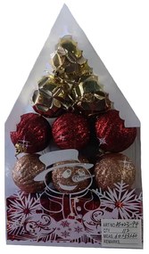 Σετ Χριστουγεννιάτικα στολίδια - 5cm - 12pcs - 023940-023940