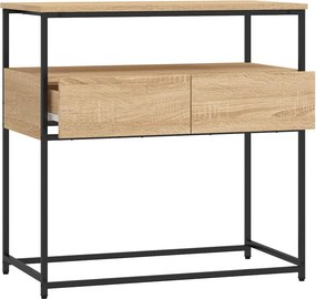 vidaXL Κονσόλα Τραπεζιού Sonoma Δρυς 75 x 40 x 75 εκ. από Τεχνητό Ξύλο