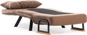 Πολυθρόνα-Κρεβάτι Ανοιχτό Καφέ SANDO SINGLE 78x67x78