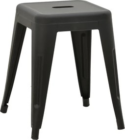 Σκαμπό Utopia pakoworld μέταλλο μαύρο ματ 30x30x45εκ
