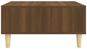 vidaXL Τραπεζάκι Σαλονιού Καφέ Δρυς 60x60x30 εκ. Επεξεργασμένο Ξύλο