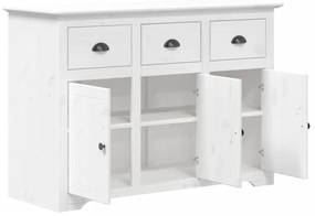 vidaXL Μπουφές BODO Λευκός 115,5x44x80 εκ. από Μασίφ Ξύλο Πεύκου