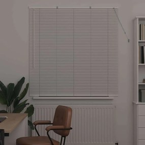 vidaXL Βενετσιάνικες Ρόδες Λευκό 130 x 125 εκ Αλουμίνιο