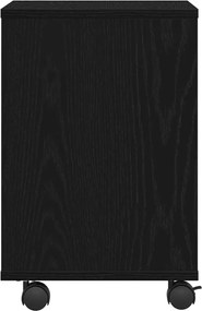 vidaXL Σταντ Εκτυπωτή Μαύρη Οξυά 41 x 32 x 48 εκ. Επεξεργασμένο ξύλο