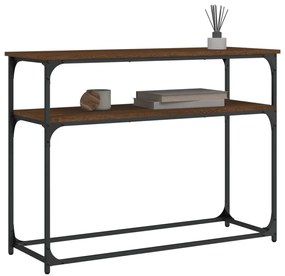 vidaXL Τραπέζι Κονσόλα Καφέ Δρυς 100x35,5x75 εκ. Επεξεργασμένο Ξύλο
