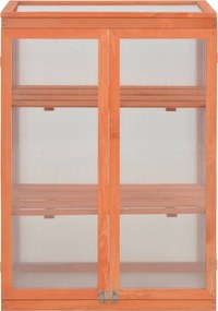 vidaXL Θερμοκήπιο 75 x 47 x 109 εκ. Ξύλινο
