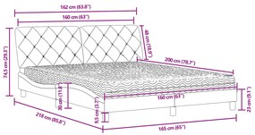 ΚΡΕΒΑΤΙ ΜΕ ΣΤΡΩΜΑ ΡΟΖ 160X200 ΕΚ. ΒΕΛΟΥΔΙΝΟ 3208669