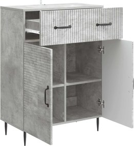 vidaXL Πλαϊνό γραφείο Γκρι Σκυροδέματος 66 x 34,5 x 89,5 εκ