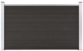 vidaXL Πάνελ Περίφραξης Μαύρο 180 x 105 εκ. από WPC