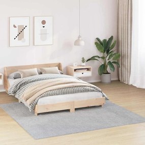 vidaXL Αντιολισθητικό Σαγκί Χαλάκι Γκρι 200 x 200 cm PP