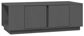 vidaXL Τραπεζάκι Σαλονιού Γκρι 110 x 50 x 40 εκ. από Μασίφ Ξύλο Πεύκου