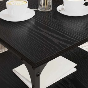 vidaXL Τραπεζάκι σαλονιού Μαύρη Οξυά 55 x 55 x 40 cm
