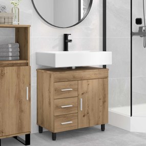 vidaXL Έπιπλο μπάνιου Artisan Δρυς 60 x 35 x 60 εκ. Επεξεργασμένο Ξύλο