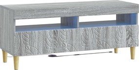 vidaXL 5 Τεμάχια LED Τηλεοπτικού Ντουλαπιού Γκρι Sonoma