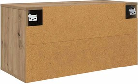 vidaXL Κρεμαστό Ντουλάπι Τηλεόρασης artisan δρυς 80 x 34.5 x 40 εκ