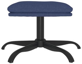 vidaXL Υποπόδιο Μπλε 60x60x36 εκ. Υφασμάτινο