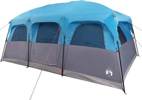 vidaXL Σκηνή Οικογενειακή 10 Ατόμων Αδιάβροχη Μπλε