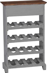 vidaXL Ραφιέρα/Σταντ Κρασιών 55 x 23 x 85 εκ. Μασίφ Μαόνι