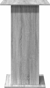 vidaXL Τραπέζι Μπαρ με Ράφια Γκρι Sonoma 60x60x102 εκ. Επεξ. Ξύλο