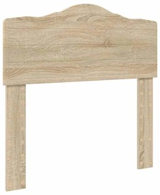 vidaXL Κεφαλάρι με κεφαλάρι Δρύς Sonoma 75 cm Επεξεργασμένο ξύλο