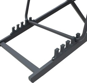 Σεζλόνγκ επαγγελματική Corte pakoworld αλουμίνιο-textilene ανθρακί