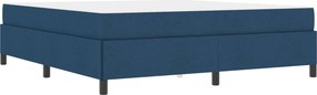 vidaXL Κρεβάτι με ελατήρια Μπλε 180 x 200 cm ύφασμα
