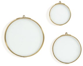 Σετ 3 στρογγυλές κορνίζες από μπρούντζο, Uyova