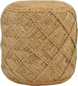 Σκαμπό Vladir Inart φυσικό 100% γιούτα 40x40x40εκ