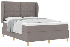 vidaXL κρεβάτι με στρώμα  Ταπέ Τ160x200 εκ. Υφάσματος