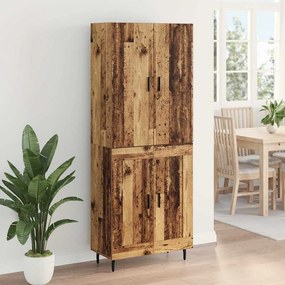 vidaXL Highboard 2 pcs Παλιό Ξύλο 69,5 x 34 x 180 εκ.