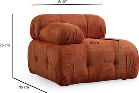 Corner Sofa Petite 3 - Orange Orange
