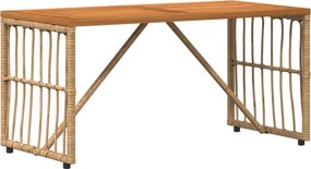 vidaXL Εξωτερικό Τραπέζι Φυσικό 80 x 40 x 40 cm