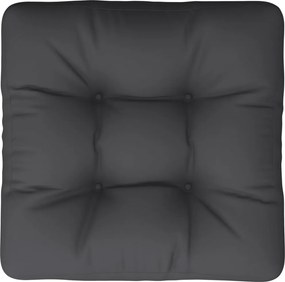 vidaXL Μαξιλάρα Δαπέδου / Παλέτας Μαύρη 60x61,5x10 εκ. Βαμβακερή