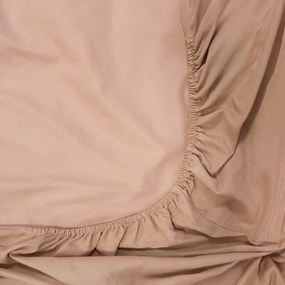 Σεντόνι King Size Με Λάστιχο (180x200+35) Naf-Naf Hue Μπεζ