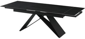 Τραπεζαρία Home ESPRIT Μαύρο Μέταλλο Κεραμικά 160 x 90 x 75 cm