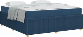 vidaXL Σκελετός Κρεβατιού Μπλε 180 x 200 cm ύφασμα
