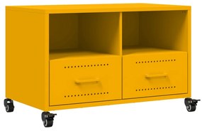 vidaXL Έπιπλο Τηλεόρασης Μουσταρδί Κίτρινο 68x39x43,5 εκ. από Ατσάλι