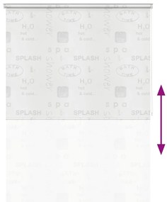 vidaXL Κουρτίνα Μπάνιου Ρολό Σχέδιο Πιτσιλιά 140 x 240 εκ.
