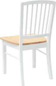 vidaXL Καρέκλες φαγητού 2 pcs Λευκό 50 x 52,5 x 91 εκ
