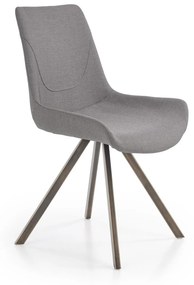 Καρέκλα Houston 408, Γκρι, 85x55x59cm, 9 kg, Ταπισερί, Μεταλλικά | Epipla1.gr