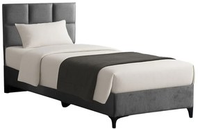 Intrahome Κρεβάτι Melei Intrahome ύφασμα σε ανθρακί απόχρωση 90x200εκ | SKU: INTRAPA-434111132