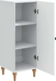 vidaXL Πλαϊνό γραφείο Λευκό 33 x 34,5 x 90 εκ Επεξεργασμένο Ξύλο